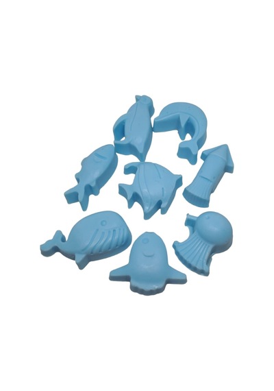 Deniz Canlıları Süs Sabunu - Mavi Ort. 4,5cm Beyaz sabun