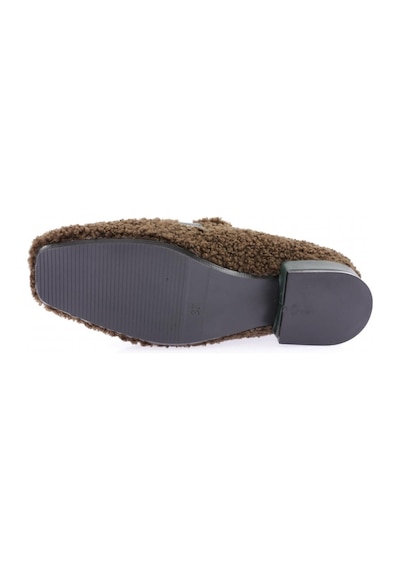 Dgn 5270-424 Metal Tokali Peluş Kadin Oxford Ayakkabi 5270-424-R13301 Yeşil