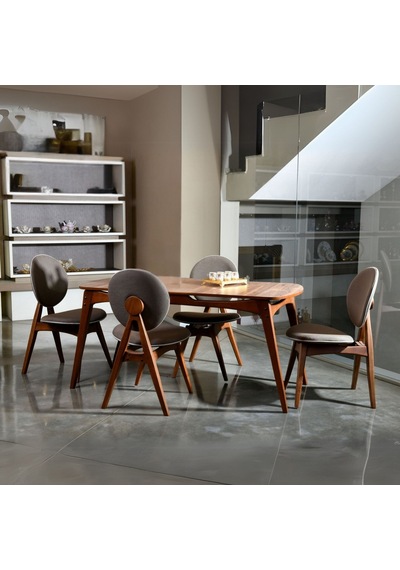 Orion İskandinav Ahşap Sandalye Gri