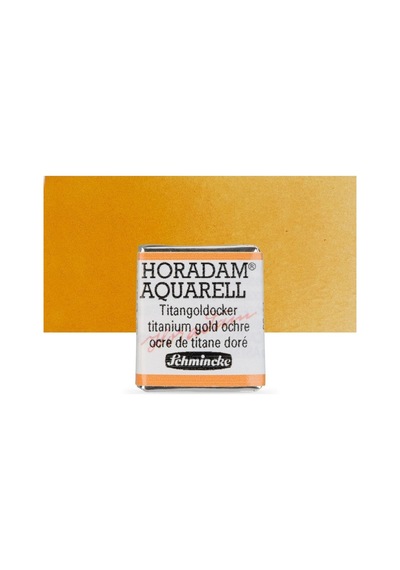 Schmincke Horadam Aquarell Artist Sulu Boya Titanium Gold Ochre Yarım Tablet