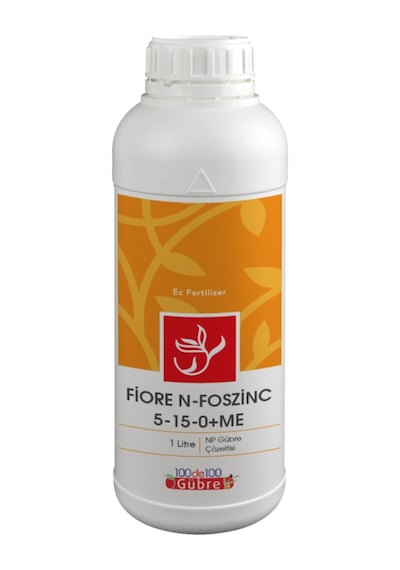 Sıvı Azot Fosfor Çinko Gübre Fiore  Foszinc 5-15-0+Me (1 L)