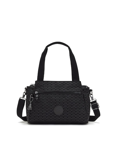 Kipling Kıplıng Elysia Orta Boy Omuz Çantası Siyah Sıgnature Emb Siyah