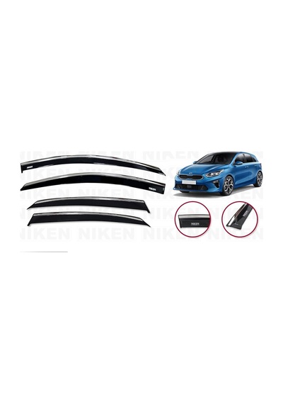 Kia Ceed Cam Rüzgarlığı Kromlu 2018 Niken