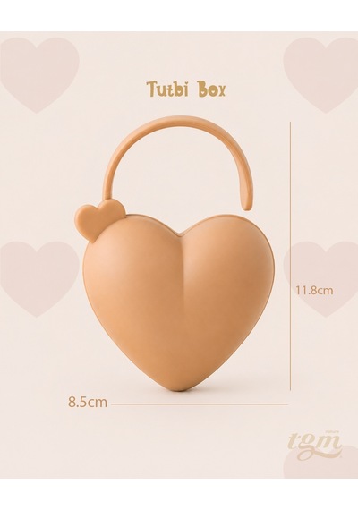 Tgm Baby Tutbi Box Kalpli Emzik Kutusu Açık Kahverengi
