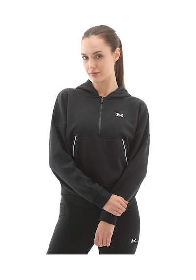 A6003707-005 Under Armour Rival Flc Piped Hz Hoodie Kadın Sweatshirt Siyah A6003707-005 SiYAH