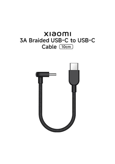 Xiaomi 3A Örgülü USB-C to USB-C Kablo 10 cm