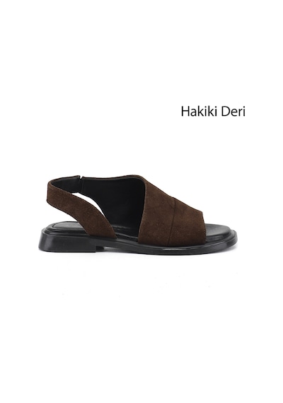 Gönderi(R) Gönderi R Kadın Kahve Süet Hakiki Deri Sandalet Dyza55945133 Kahverengi
