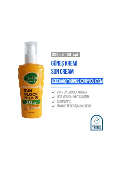 HK Remedy Sun Güneş Sütü SPF 30 Sprey 200 ML