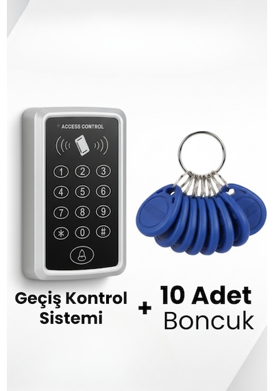 Rfıd Şifreli Kapı Kilidi Şifreli Ve Kartlı Geçiş Sistemi Kartlı Geçiş Kontrol Sistemi 10boncuklı