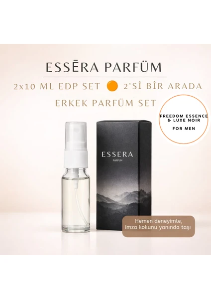 Essera Parfüm 2x10 Ml Edp Erkek Parfüm Set Aromatik - Odunsu