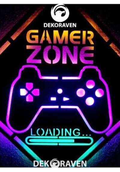 Gamer Zone Led Işıklı Tablo