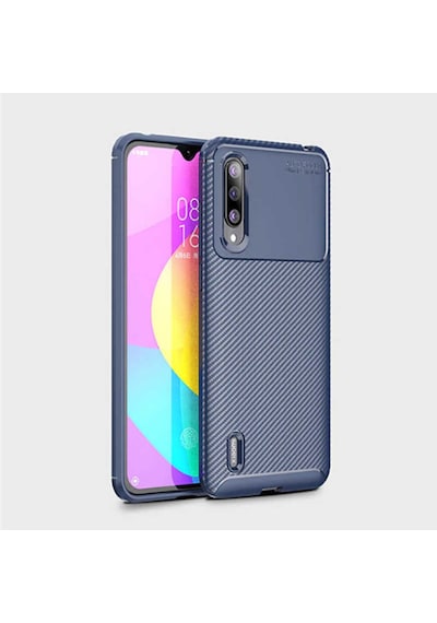 Adige Xiaomi Mi 9 Lite Kılıf Negro Karbon Desen Silikon