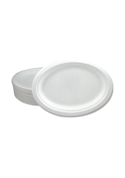 Roll-up Nature Ekolojik Karton Kağıt Tek Kullanımlık Oval Tabak - 20x26 Cm. - 50 Adetlik 5 Paket Diğer