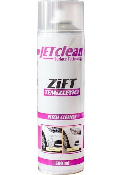 Jetclean 500 Ml Zift Temizleyici Sprey Oto Araç İçin Asfalt Zifti Temizleme Spreyi
