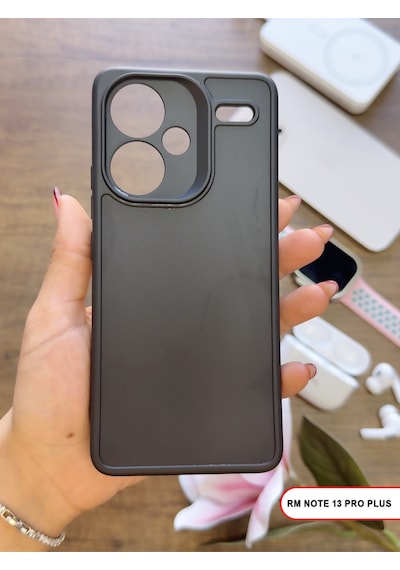 Redmi Note 13 Pro Plus Uyumlu Kamera Korumalı Darbeye Dayanıklı Renk Atmayan Keep Silikon Kılıf Siyah