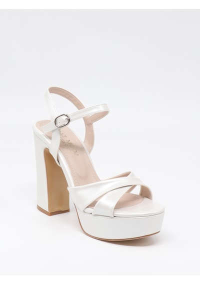 Nesil Shoes Uraz 795 Sedef Platform Kadın Sandalet