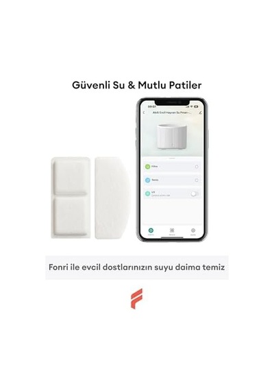 Fonri Evcil Hayvan Akıllı Su Kabı Filtresi 4&apos Lü Set