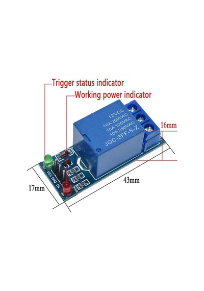Arduino 12v 1 Kanal Röle Kartı