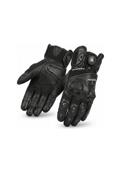Motoanl Motosiklet Eldiveni Racing Full Koruma Leather Prof Motorcu Eldiven Siyah