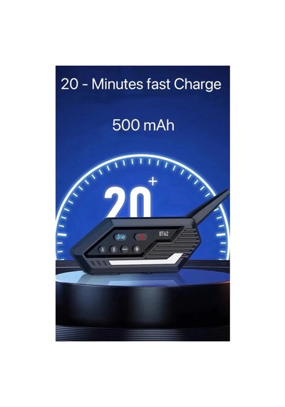 Jenerik Bt62 Motosiklet Kask Kulaklığı Bluetooth Intercom 2 Intercom Bağlantılı