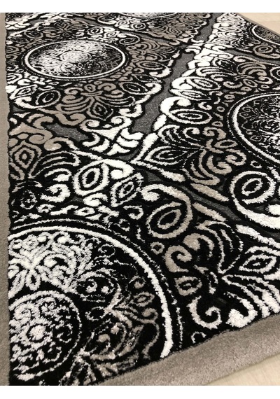 Kaşmir Halı Jade 121X200 Je Z009-02 Gri Siyah Halı !