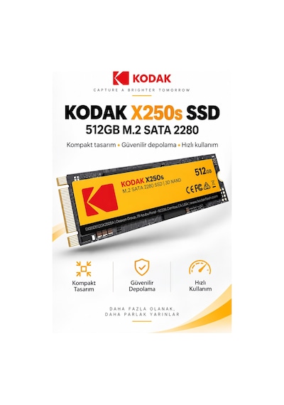X250s 512gb M.2 Sata 2280 Ssd 520 Mb/s Okuma 500 Mb/s Yazma Hızlı Ssd