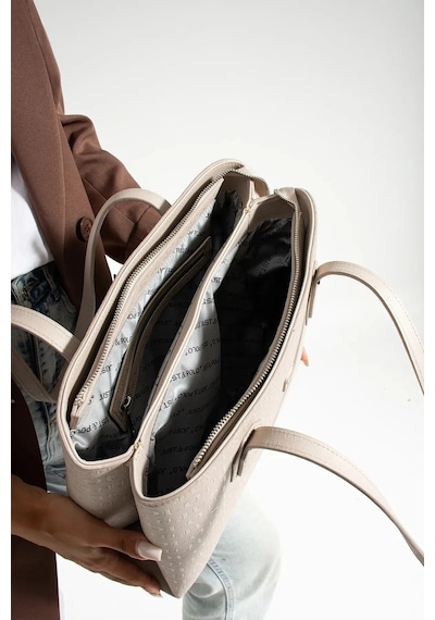 Just Polo Kadın Büyük Boy 2 Bölmeli El Çantası Large Tote Bag P344028mh Taş 19118236