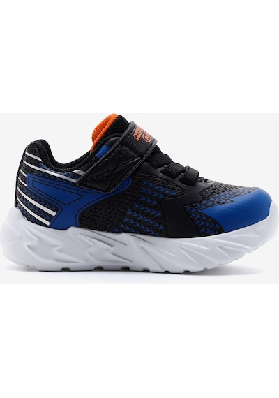 Skechers Flex - Glow Bolt Küçük Erkek Çocuk Siyah Işıklı Spor Ayakkabı 400138n Bkbl Siyah
