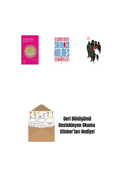 Everest Açıkhava 37 - Parazit + Sherlock Holmes - Bütün Hikayeler 1 Ciltli + Sherlock Holmes - Korku Vadisi + Okuma Sticker'ları