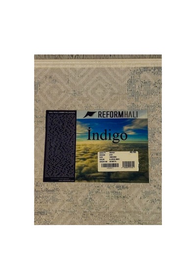 Indıgo 4101 Antrasit-gri-mavi Halı Çok Renkli