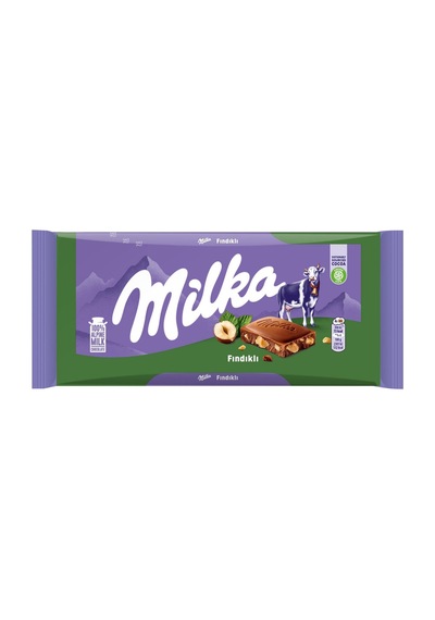 Milka Tablet Çikolata 80g Fındık - Sütlü Çikolata 5'li Avantaj Paketi - 5 Adet Tarı