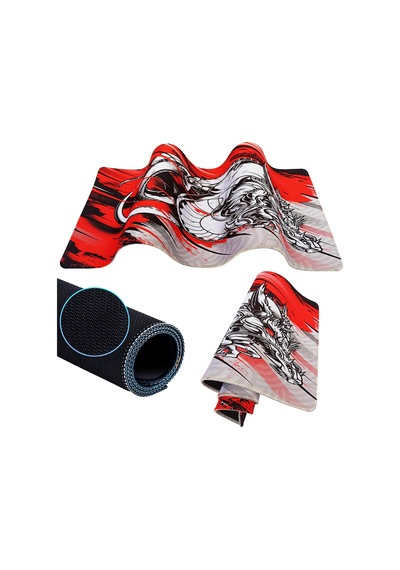 Gaming Mouse Pad 70x30 Mouse Pad Xl Büyük Hyperbeast Oyuncu Mouse Altlığı Mousepad Kırmızı Ejder, 70x30 Cm 3mm
