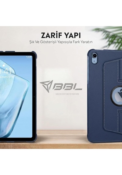 Lexroo İpad Yatay Ve Dikey Standlı 360 Derece Döner Tablet Kılıfı