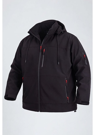 Vatan Tekstil Büyük Beden Erkek Softshell Mont Kapüşonlu Su İtici Rüzgar Geçirmez Siyah Vatan Tekstil Büyük Beden Erkek Softshell Mont Kapüşonlu Su İtici Rüzgar Geçirmez Siyah