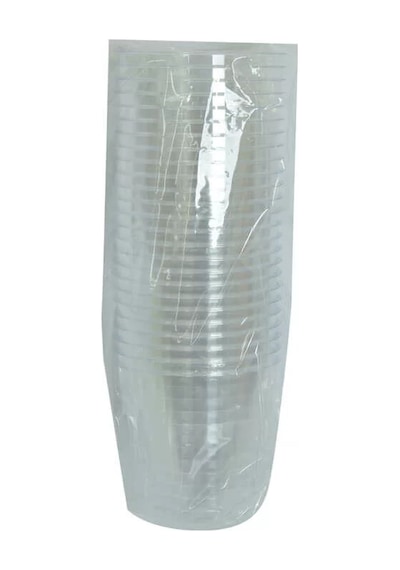 Lüks Kristal Bardak Sert Plastik Çay Kahve Su Otomat Bardağı 180 Ml 25 Li 1 Paket