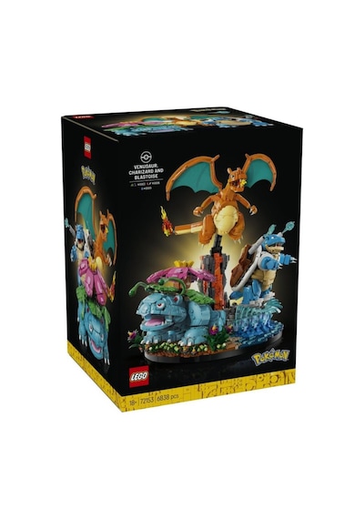 Lego 72153 Pokémon Venusaur, Charizard Ve Blastoise