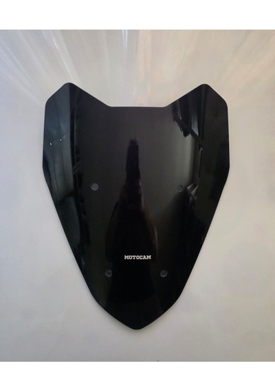 Motocam Küba Chia 125 Ön Cam 2023-2026 Model 40cm Siyah Renkli Sportif