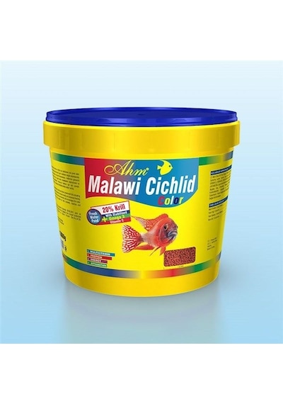 Ahm Marin Malawi Colour Cichlid Balık Yemi 3 KG Kova