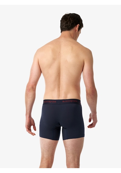 Blackspade Erkek Boxer 2li Paket Comfort 9618 - Lacivert Kırmızı Lacivert - Kırmızı