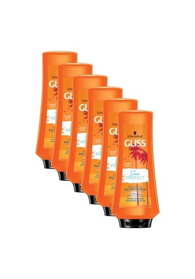 Schwarzkopf Gliss Sun Protect Koruyucu Saç Bakım Kremi 6 x 360 ML