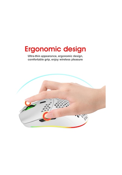 Hxsj T66 2.4G Kablosuz RGB Oyuncu Mouse