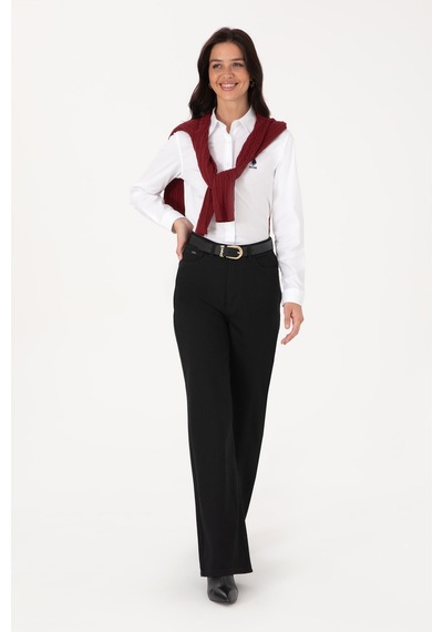 U.s. Polo Assn. Kadın Beyaz Gömlek Basic 50307989-vr013 Beyaz