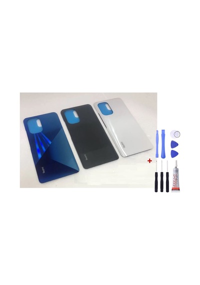 Xiaomi Redmi K40 Pro Siyah Arka Cam Kapak Pil Kapağı Tamir Set B7000 Set Siyah