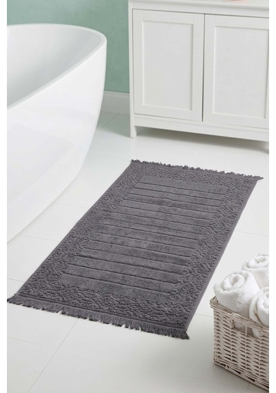 Aflora Antrasit %100 Pamuk Ayak Havlusu - 60x130 Cm