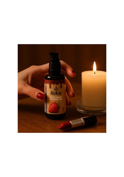 Rekze Aromaterapi Masaj Yağı 100 Ml Çikolata Ve Çilek Esanslı, Doğal Formül - 744675886