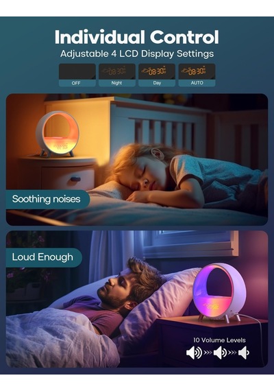 Dekala Arches Kablosuz Şarjlı Bluetooth Hoparlörlü Gündoğumu Çalar Saat