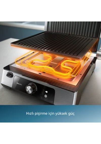 2200w Güçte Izgara Ve Tost Makinesi, Çıkarılabilir Plakalar İle