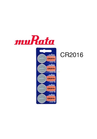 Murata-Sony CR2016 Pil Para Pil Düğme Pil 5li Kart