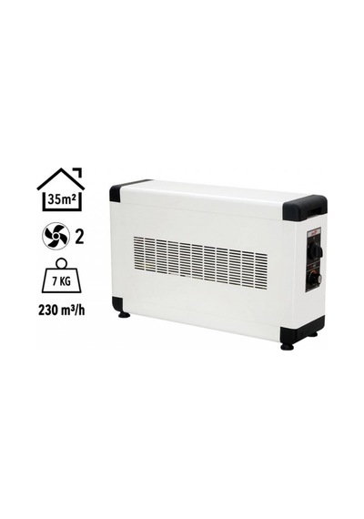 Heatbox Hbb3000k Board 3000 Watt Monofaze Elektrikli Fanlı Isıtıcı Krem
