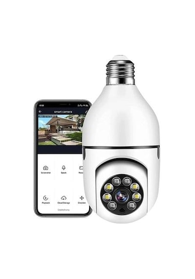 Panoramik Led Ampul Kamera Çift Wifi 360 Derece Panoramik Görüntüleme Kablosuz Ev Gözetleme Kamerası-999